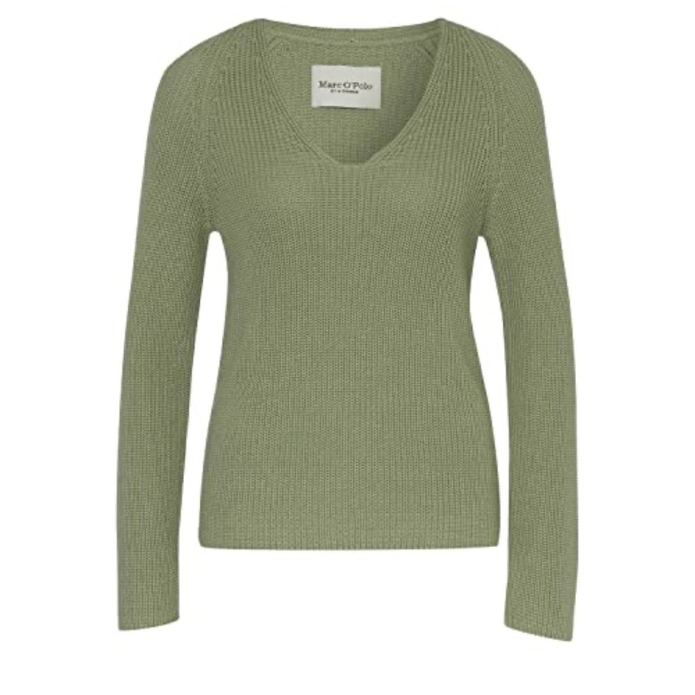 Marc O'Polo 100% Organic Cotton V-Neck Shaker Knit Sweater M